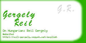 gergely reil business card